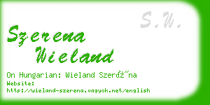 szerena wieland business card